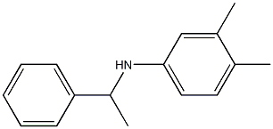 3,4-dimethyl-N-(1-phenylethyl)aniline Struktur