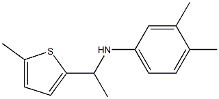 3,4-dimethyl-N-[1-(5-methylthiophen-2-yl)ethyl]aniline Struktur