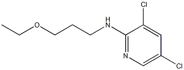 3,5-dichloro-N-(3-ethoxypropyl)pyridin-2-amine Struktur