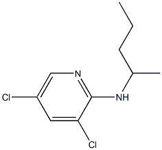 3,5-dichloro-N-(pentan-2-yl)pyridin-2-amine Struktur