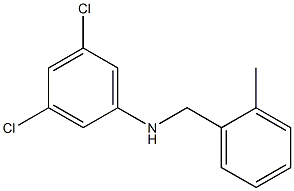 3,5-dichloro-N-[(2-methylphenyl)methyl]aniline Struktur