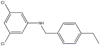 3,5-dichloro-N-[(4-ethylphenyl)methyl]aniline Struktur