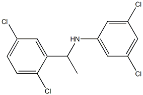 3,5-dichloro-N-[1-(2,5-dichlorophenyl)ethyl]aniline Struktur