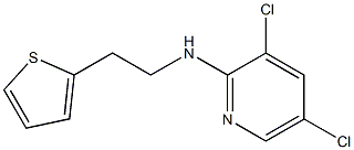 3,5-dichloro-N-[2-(thiophen-2-yl)ethyl]pyridin-2-amine Struktur