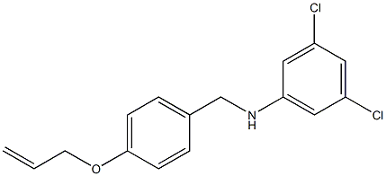 3,5-dichloro-N-{[4-(prop-2-en-1-yloxy)phenyl]methyl}aniline Struktur