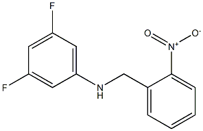 3,5-difluoro-N-[(2-nitrophenyl)methyl]aniline Struktur