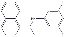 3,5-difluoro-N-[1-(naphthalen-1-yl)ethyl]aniline Struktur