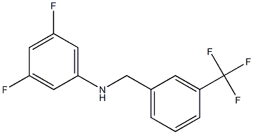 3,5-difluoro-N-{[3-(trifluoromethyl)phenyl]methyl}aniline Struktur