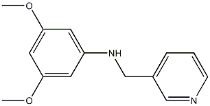 3,5-dimethoxy-N-(pyridin-3-ylmethyl)aniline Struktur