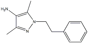 3,5-dimethyl-1-(2-phenylethyl)-1H-pyrazol-4-amine Struktur