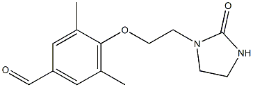 3,5-dimethyl-4-[2-(2-oxoimidazolidin-1-yl)ethoxy]benzaldehyde Struktur