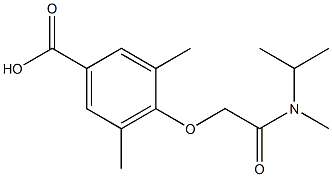 3,5-dimethyl-4-{[methyl(propan-2-yl)carbamoyl]methoxy}benzoic acid Struktur