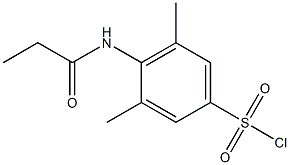 3,5-dimethyl-4-propanamidobenzene-1-sulfonyl chloride Struktur