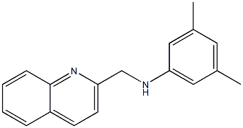 3,5-dimethyl-N-(quinolin-2-ylmethyl)aniline Struktur