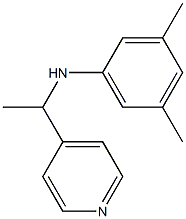 3,5-dimethyl-N-[1-(pyridin-4-yl)ethyl]aniline Struktur