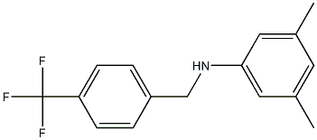 3,5-dimethyl-N-{[4-(trifluoromethyl)phenyl]methyl}aniline Struktur