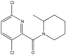 3,6-dichloro-2-[(2-methylpiperidin-1-yl)carbonyl]pyridine Struktur