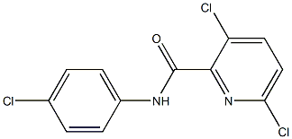 3,6-dichloro-N-(4-chlorophenyl)pyridine-2-carboxamide Struktur