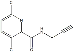 3,6-dichloro-N-(prop-2-yn-1-yl)pyridine-2-carboxamide Struktur