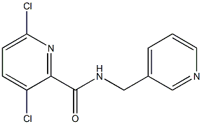 3,6-dichloro-N-(pyridin-3-ylmethyl)pyridine-2-carboxamide Struktur