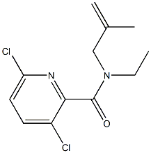 3,6-dichloro-N-ethyl-N-(2-methylprop-2-en-1-yl)pyridine-2-carboxamide Struktur