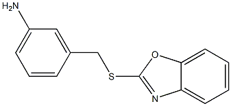 3-[(1,3-benzoxazol-2-ylsulfanyl)methyl]aniline Struktur