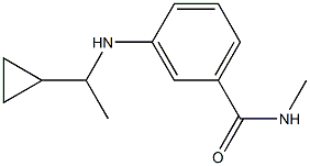 3-[(1-cyclopropylethyl)amino]-N-methylbenzamide Struktur