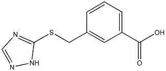 3-[(1H-1,2,4-triazol-5-ylthio)methyl]benzoic acid Struktur