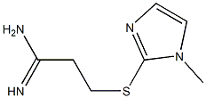 3-[(1-methyl-1H-imidazol-2-yl)sulfanyl]propanimidamide Struktur