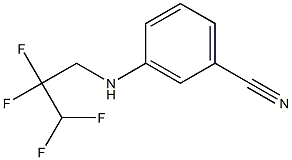 3-[(2,2,3,3-tetrafluoropropyl)amino]benzonitrile Struktur