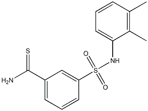 3-[(2,3-dimethylphenyl)sulfamoyl]benzene-1-carbothioamide Struktur