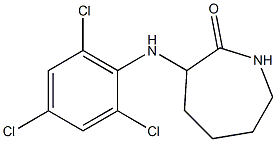 3-[(2,4,6-trichlorophenyl)amino]azepan-2-one Struktur