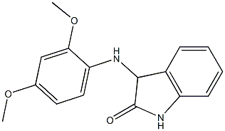 3-[(2,4-dimethoxyphenyl)amino]-2,3-dihydro-1H-indol-2-one Struktur