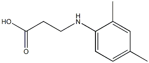 3-[(2,4-dimethylphenyl)amino]propanoic acid Struktur