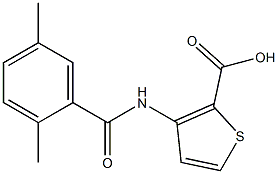 3-[(2,5-dimethylbenzene)amido]thiophene-2-carboxylic acid Struktur