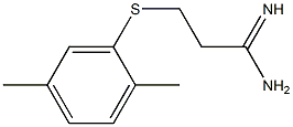 3-[(2,5-dimethylphenyl)sulfanyl]propanimidamide Struktur