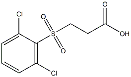 3-[(2,6-dichlorophenyl)sulfonyl]propanoic acid Struktur