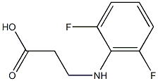 3-[(2,6-difluorophenyl)amino]propanoic acid Struktur