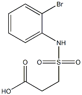 3-[(2-bromophenyl)sulfamoyl]propanoic acid Struktur