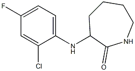 3-[(2-chloro-4-fluorophenyl)amino]azepan-2-one Struktur