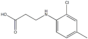 3-[(2-chloro-4-methylphenyl)amino]propanoic acid Struktur