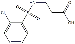 3-[(2-chlorobenzene)sulfonamido]propanoic acid Struktur