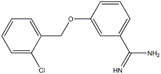 3-[(2-chlorobenzyl)oxy]benzenecarboximidamide Struktur