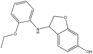 3-[(2-ethoxyphenyl)amino]-2,3-dihydro-1-benzofuran-6-ol Struktur