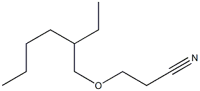 3-[(2-ethylhexyl)oxy]propanenitrile Struktur