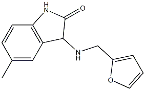 3-[(2-furylmethyl)amino]-5-methyl-1,3-dihydro-2H-indol-2-one Struktur