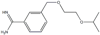 3-[(2-isopropoxyethoxy)methyl]benzenecarboximidamide Struktur