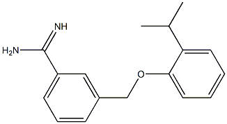 3-[(2-isopropylphenoxy)methyl]benzenecarboximidamide Struktur