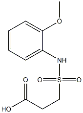 3-[(2-methoxyphenyl)sulfamoyl]propanoic acid Struktur