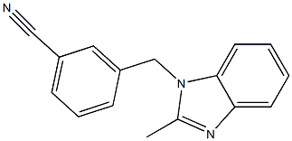 3-[(2-methyl-1H-benzimidazol-1-yl)methyl]benzonitrile Struktur